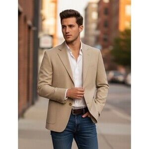 REPORTER Italian Blazer Men's 36R Wool Blend Light Weight Sport Coat Jacket